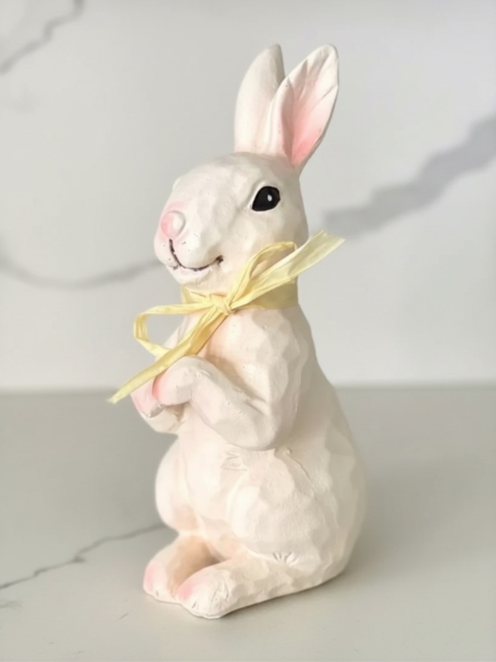 Pink & White Resin Rabbit🐇